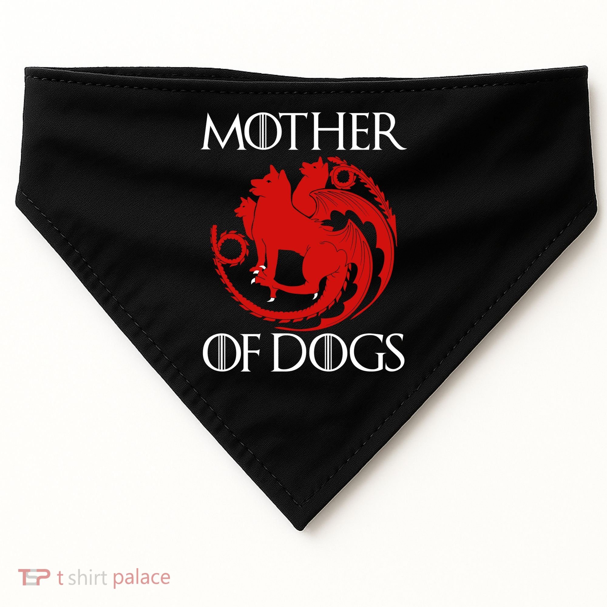 Mother Of Dogs Emblem USA-Made Doggie Bandana