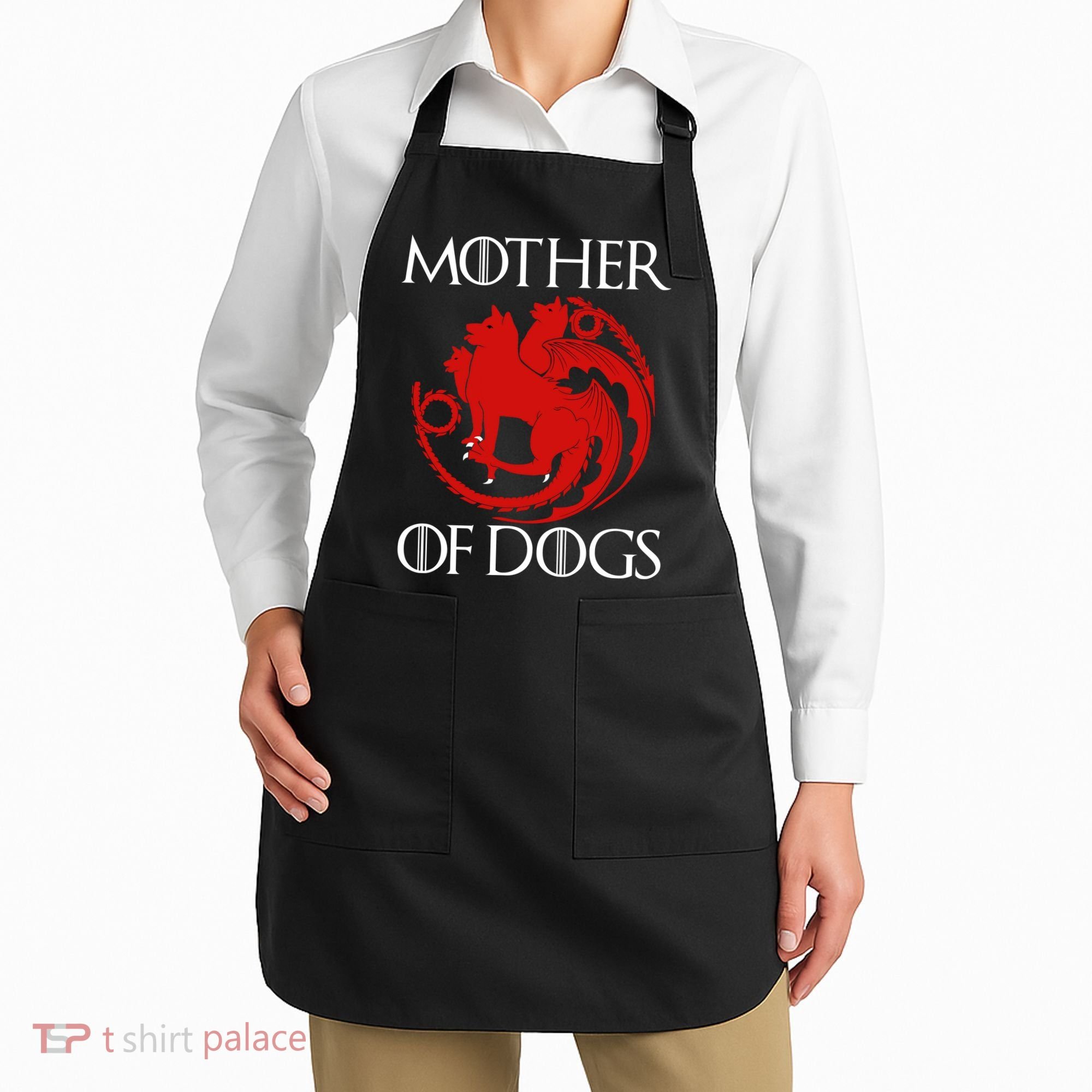 Mother Of Dogs Emblem Apron