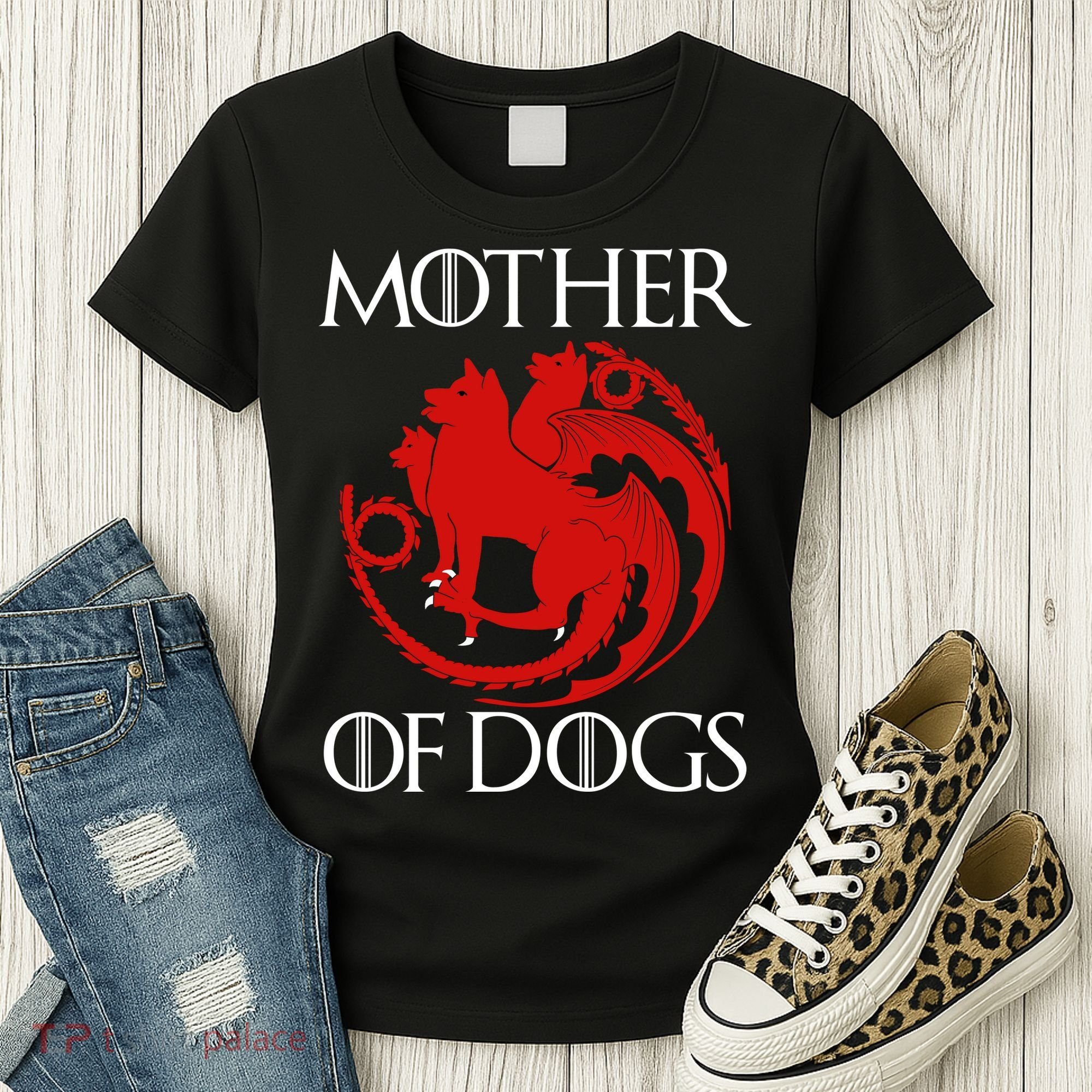 Mother Of Dogs Emblem Women's T-Shirt