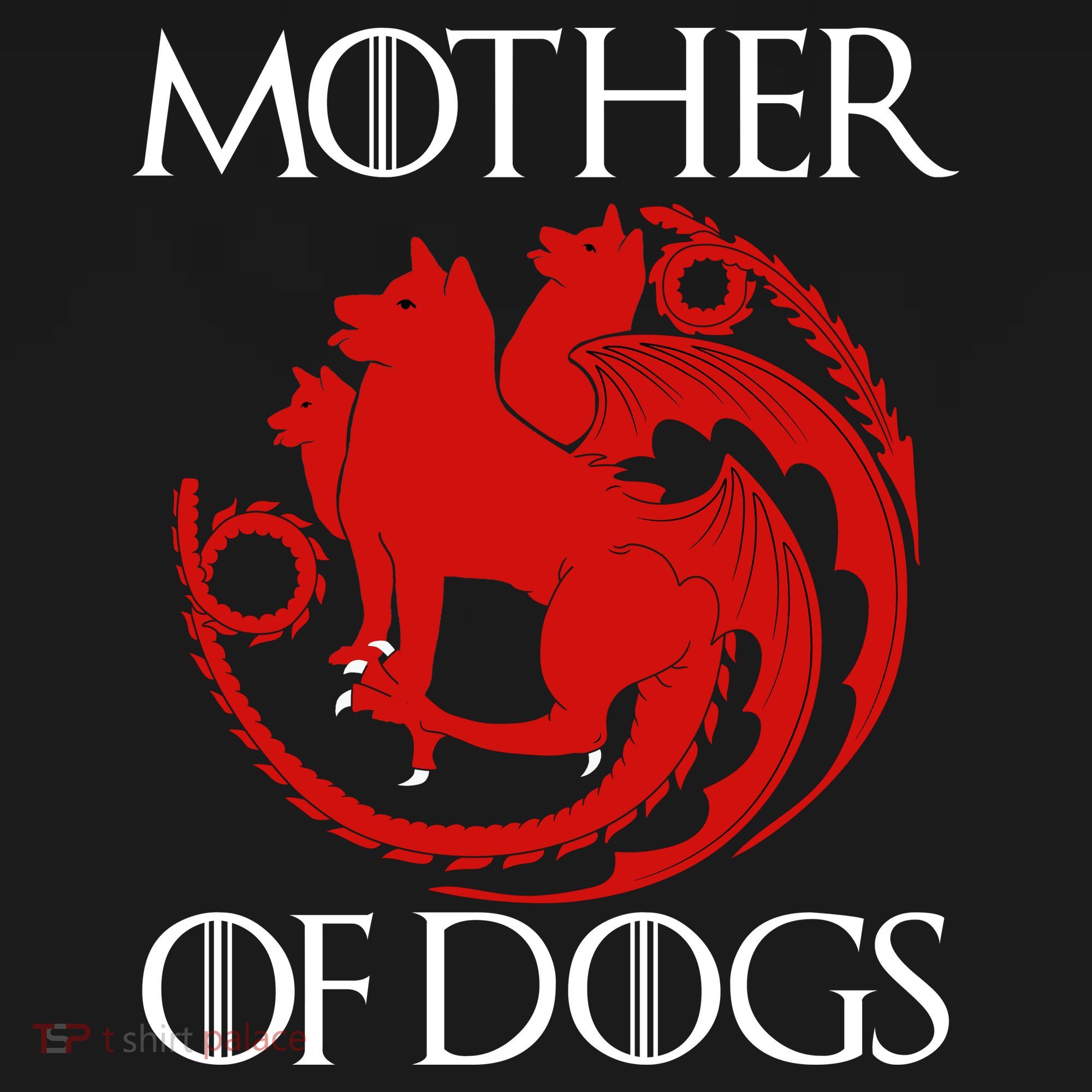 Mother Of Dogs Emblem Kids Hoodie