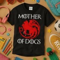 Mother Of Dogs Emblem Kids T-Shirt thumb 3