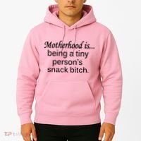 Motherhood Is Being A Tiny Person's Snack Hoodie thumb 2