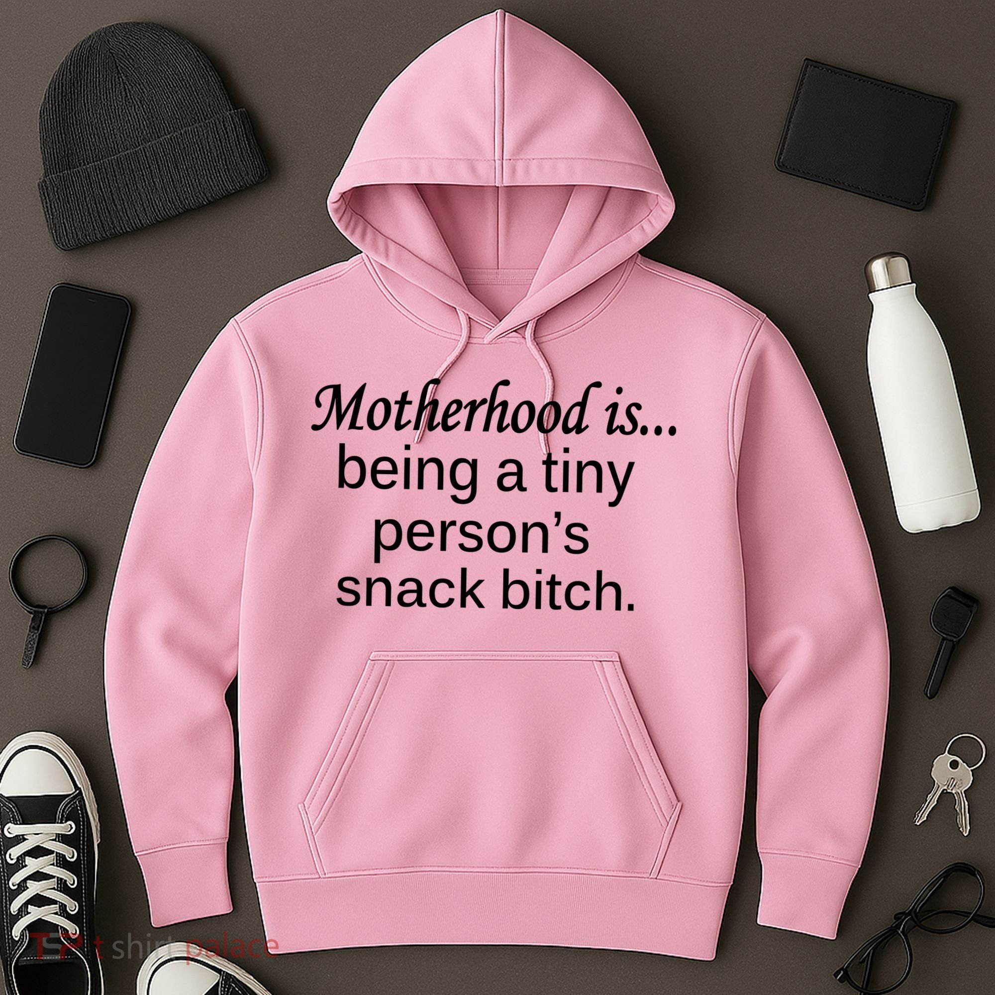 Motherhood Is Being A Tiny Person's Snack Hoodie