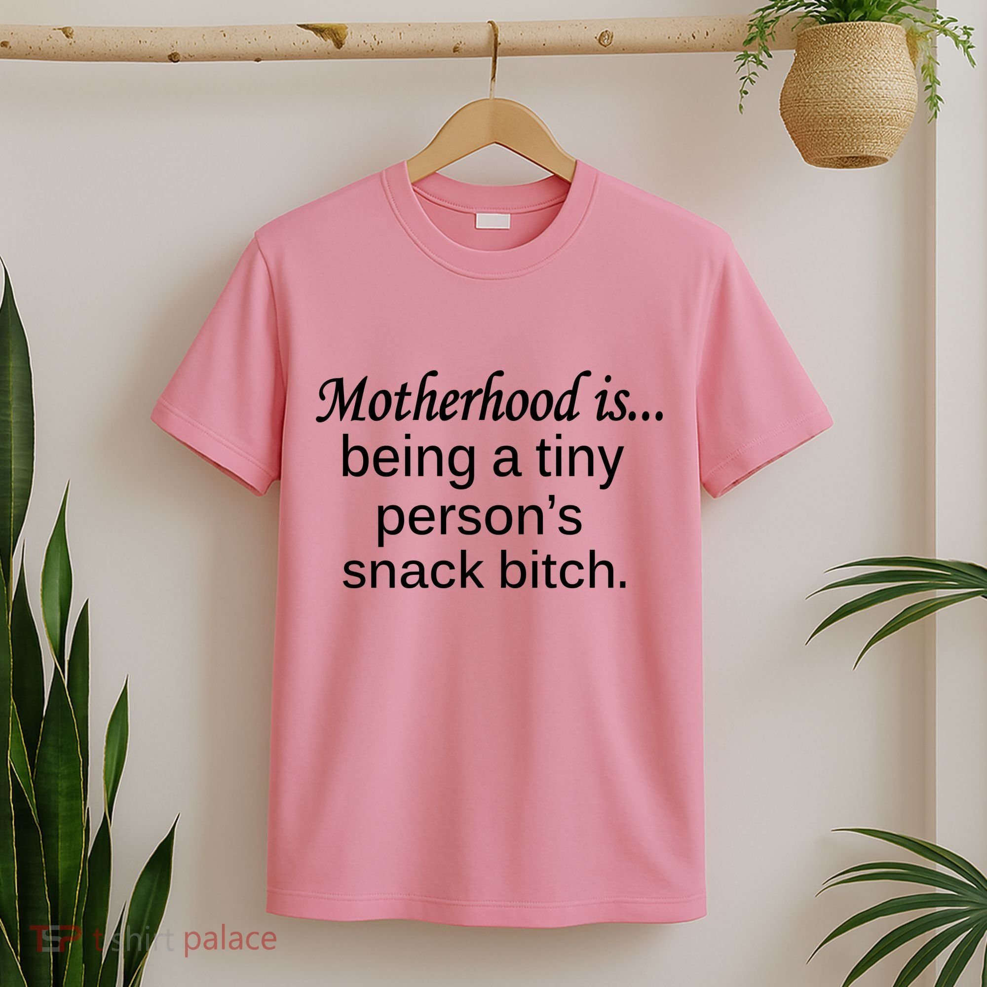 Motherhood Is Being A Tiny Person's Snack T-Shirt