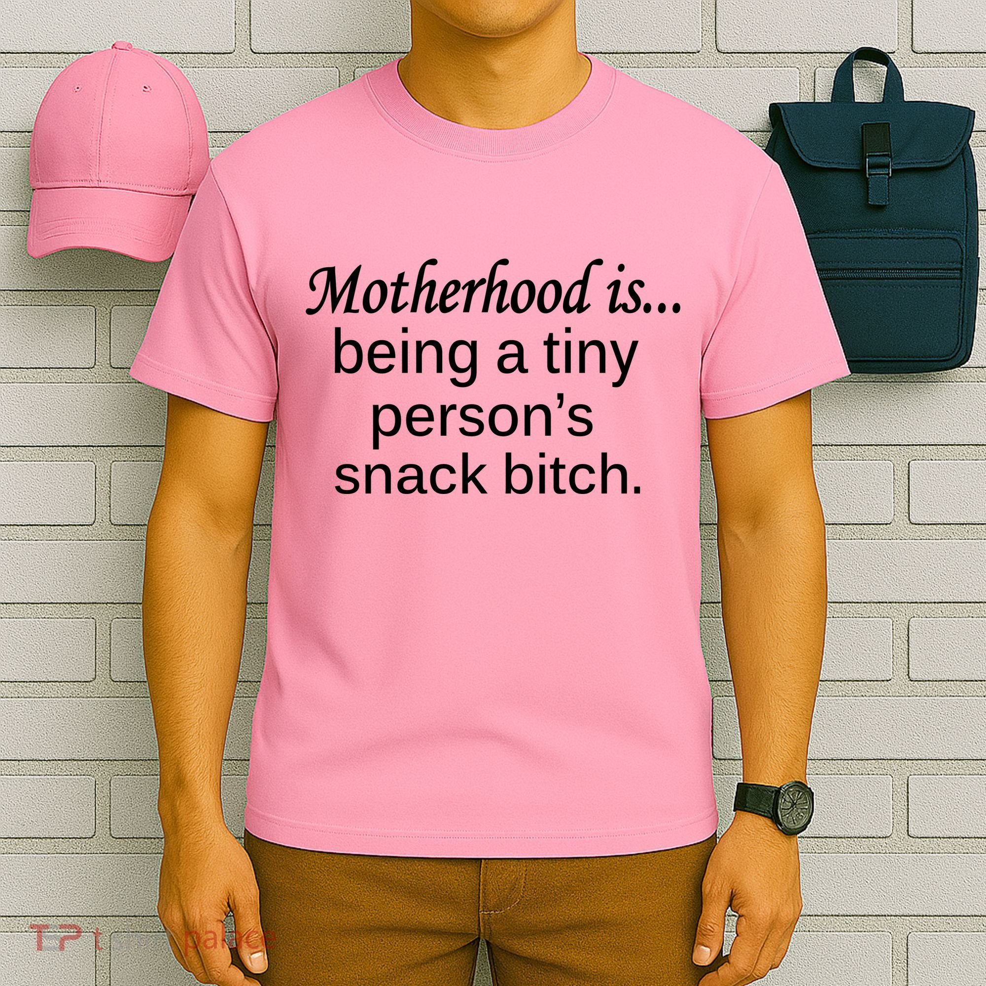 Motherhood Is Being A Tiny Person's Snack T-Shirt