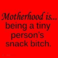 Motherhood Is Being A Tiny Person's Snack Santa Hat thumb 1