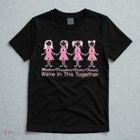 Mothers Daughters Sisters Friends We're In This Together Breast Cancer T-Shirt thumb 5
