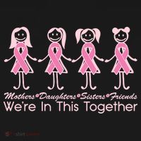 Mothers Daughters Sisters Friends We're In This Together Breast Cancer T-Shirt thumb 7