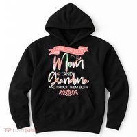 Mother's Day I Have Two Title Mom And Grandma Hoodie thumb 0
