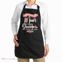 Mother's Day I Have Two Title Mom And Grandma Apron thumb 2