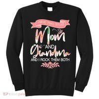 Mother's Day I Have Two Title Mom And Grandma Sweatshirt thumb 0