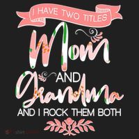 Mother's Day I Have Two Title Mom And Grandma Beanie thumb 2