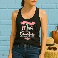 Mother's Day I Have Two Title Mom And Grandma Women's Tank Top thumb 2