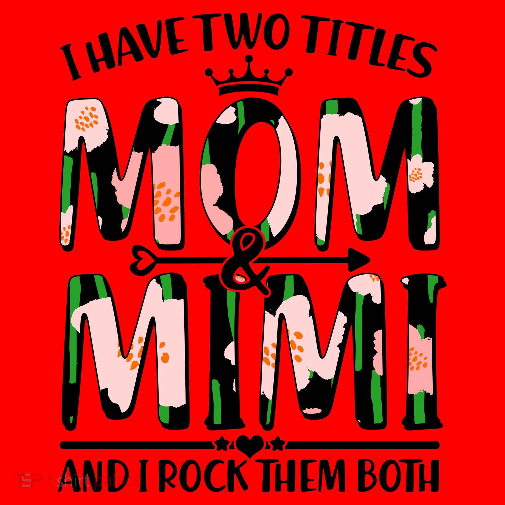 Mother's Day I Have Two Titles Mom and Mimi Santa Hat