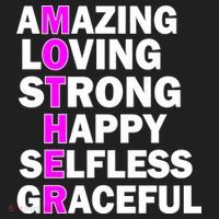 Mother's Day Quote Amazing Loving Strong Happy Women's Sweatshirt thumb 2