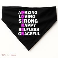 Mother's Day Quote Amazing Loving Strong Happy USA-Made Doggie Bandana thumb 0