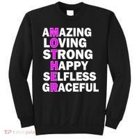 Mother's Day Quote Amazing Loving Strong Happy Sweatshirt thumb 0