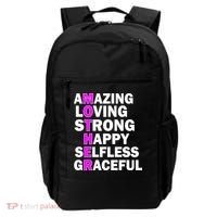 Mother's Day Quote Amazing Loving Strong Happy Backpack thumb 0