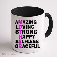 Mother's Day Quote Amazing Loving Strong Happy Coffee Mug thumb 1