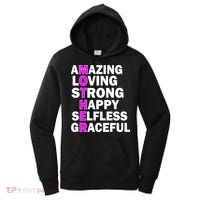 Mother's Day Quote Amazing Loving Strong Happy Women's Hoodie thumb 0