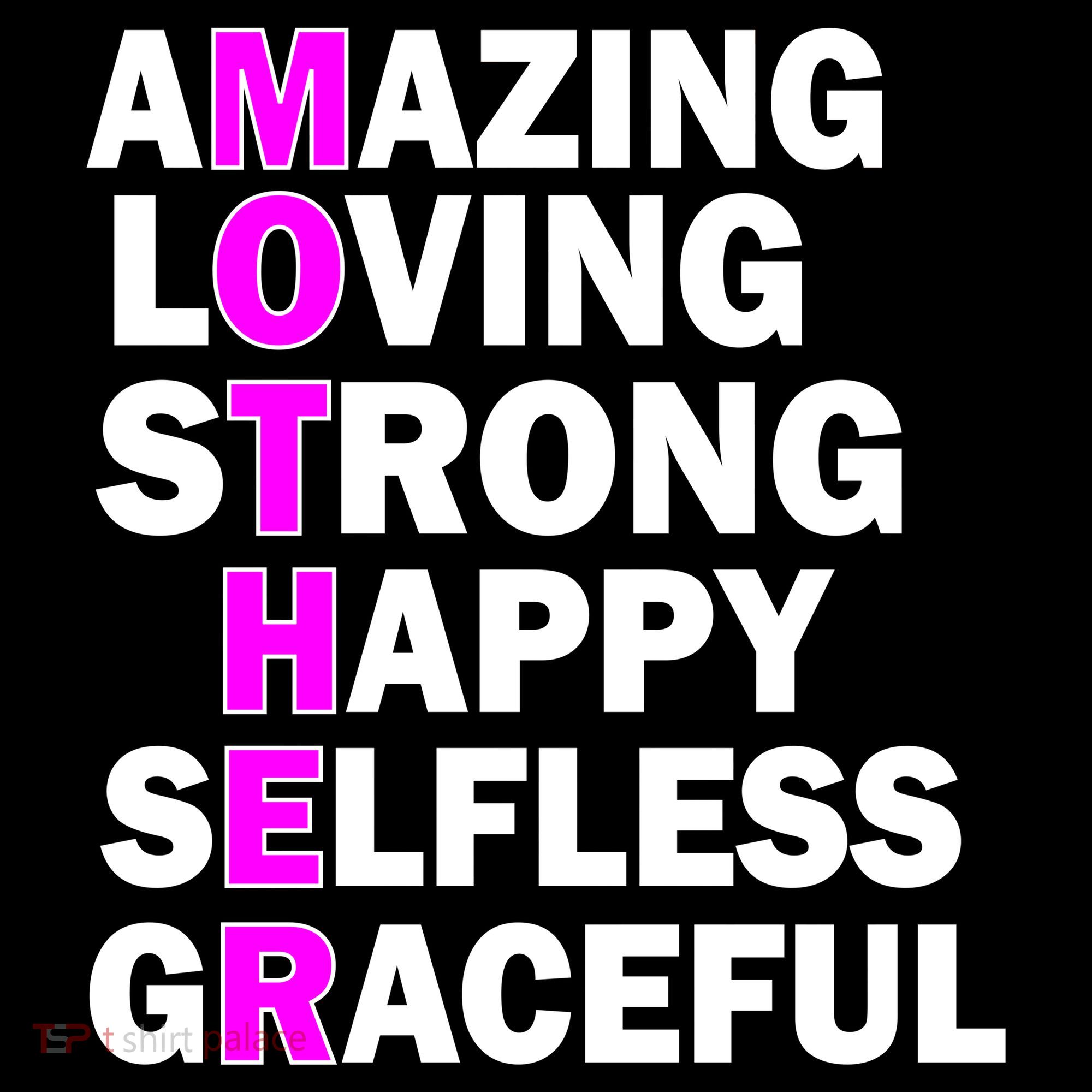 Mother's Day Quote Amazing Loving Strong Happy Women's Hoodie