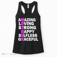 Mother's Day Quote Amazing Loving Strong Happy Women's Tank Top thumb 0