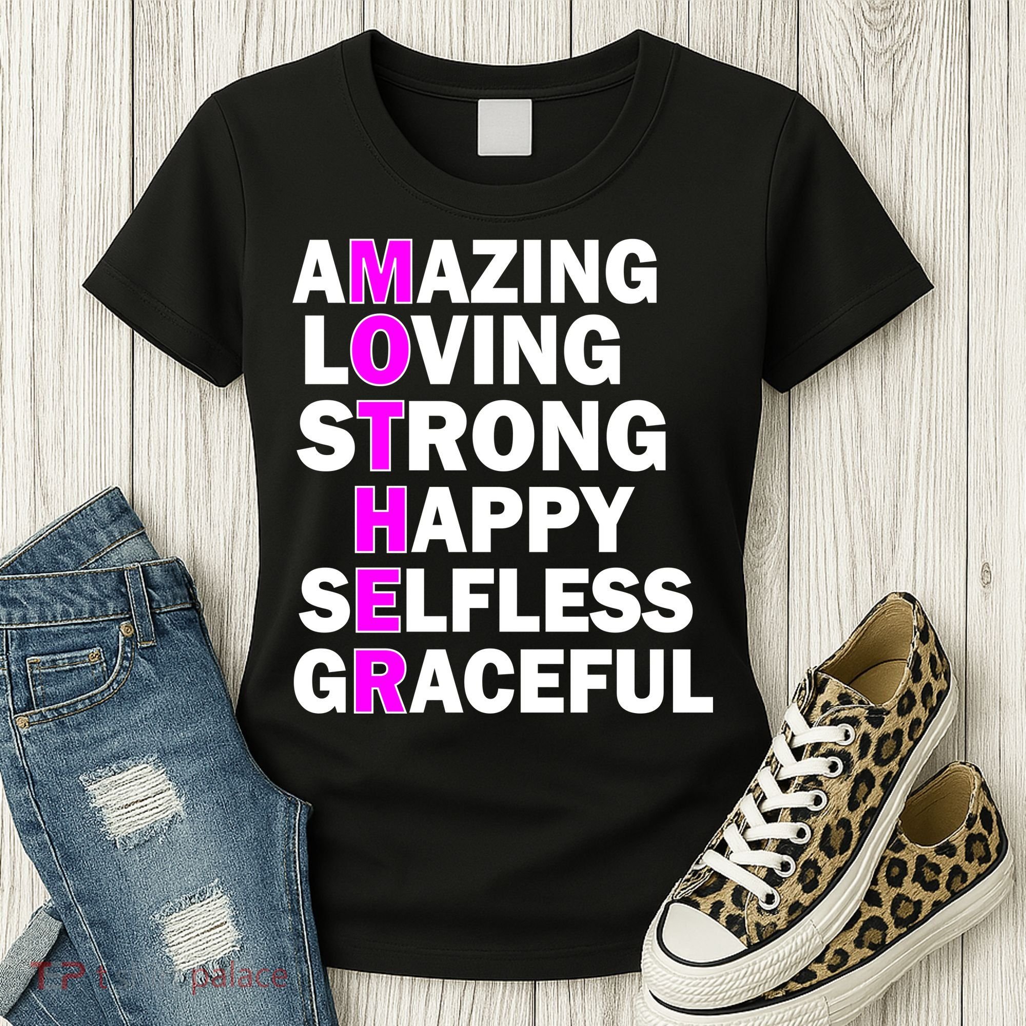 Mother's Day Quote Amazing Loving Strong Happy Women's T-Shirt