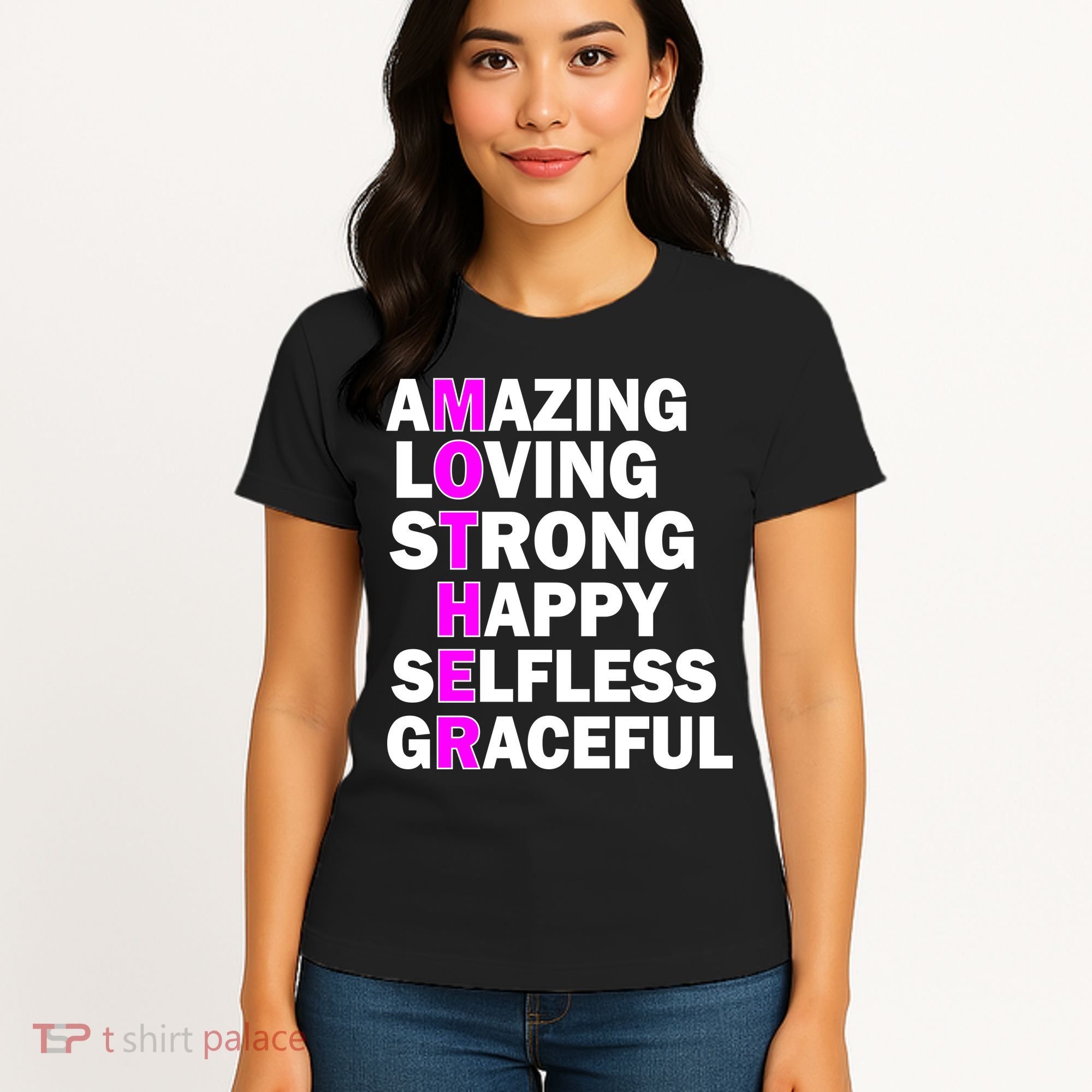 Mother's Day Quote Amazing Loving Strong Happy Women's T-Shirt