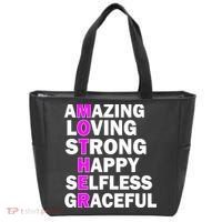 Mother's Day Quote Amazing Loving Strong Happy Tote Bag thumb 0
