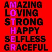 Mother's Day Quote Amazing Loving Strong Happy Santa Hat thumb 1
