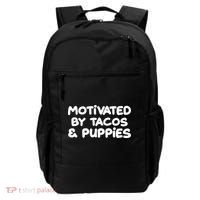 Motivated By Tacos & Puppies Backpack thumb 0