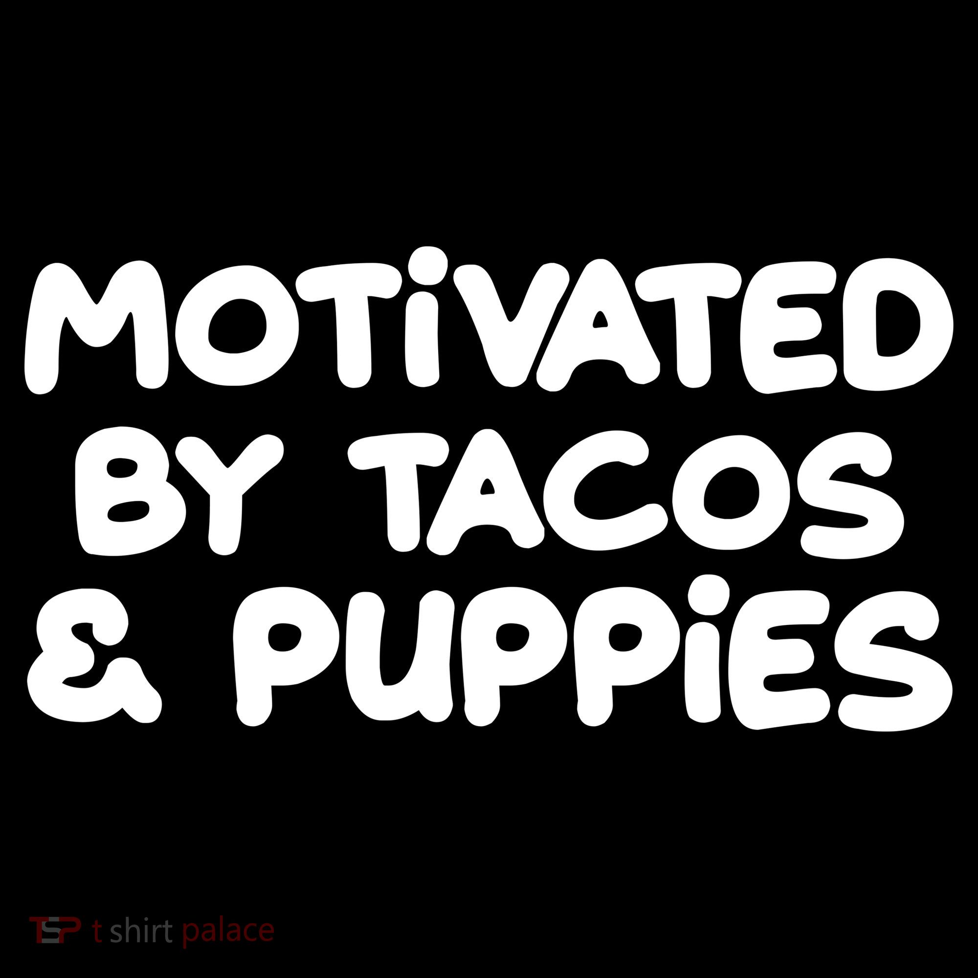 Motivated By Tacos & Puppies Ornament