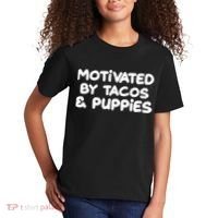 Motivated By Tacos & Puppies Kids T-Shirt thumb 2