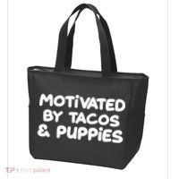 Motivated By Tacos & Puppies Tote Bag thumb 3