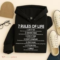 Motivational 7 Rules Of Life  Hoodie thumb 4