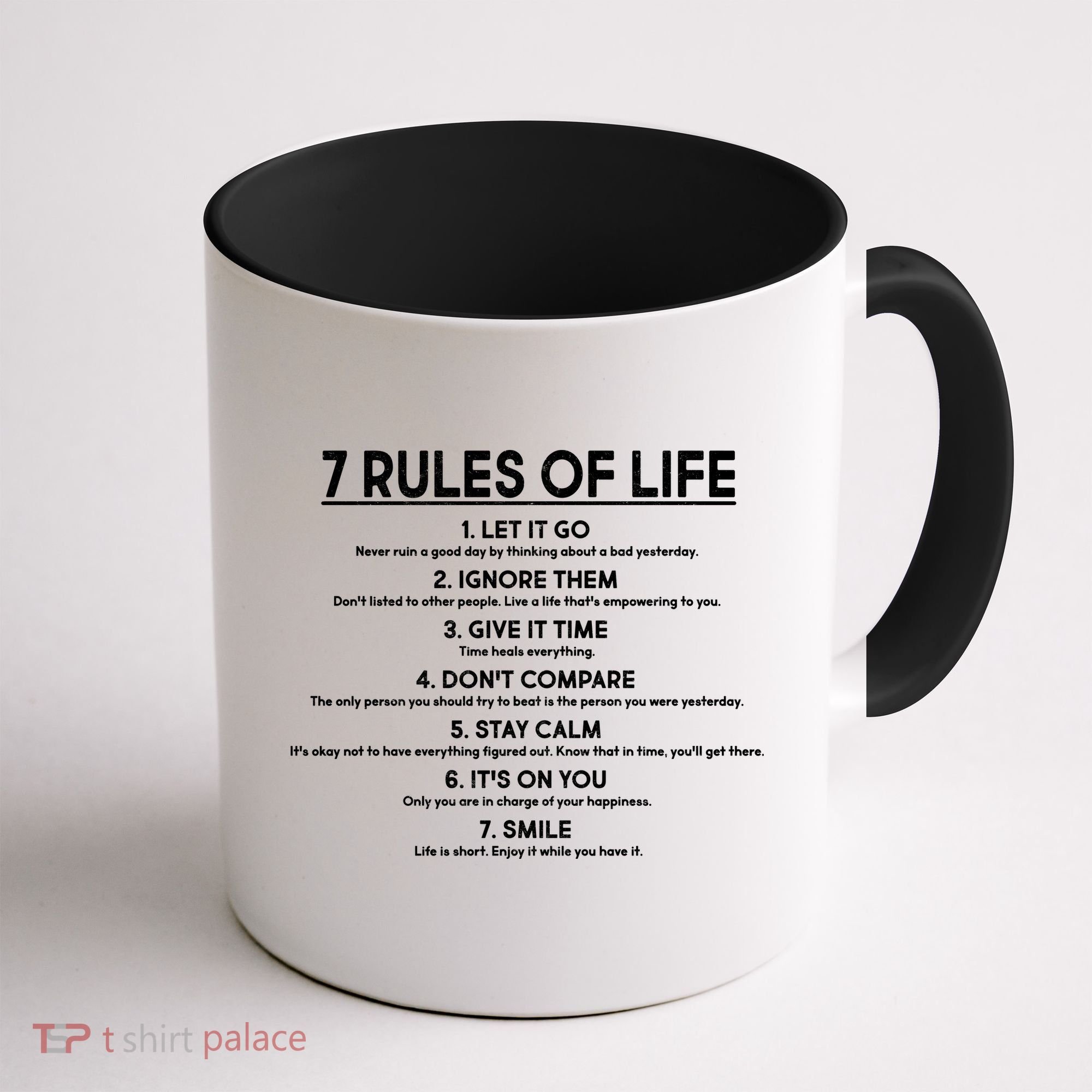 Motivational 7 Rules Of Life  Coffee Mug