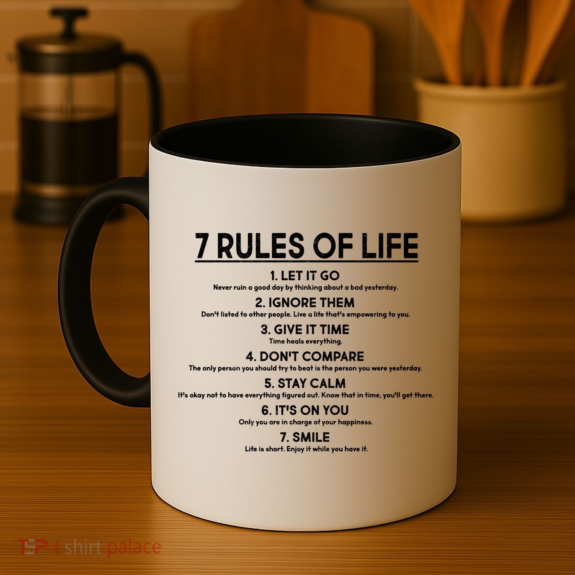 Motivational 7 Rules Of Life  Coffee Mug