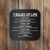 Motivational 7 Rules Of Life  Coaster thumb 0