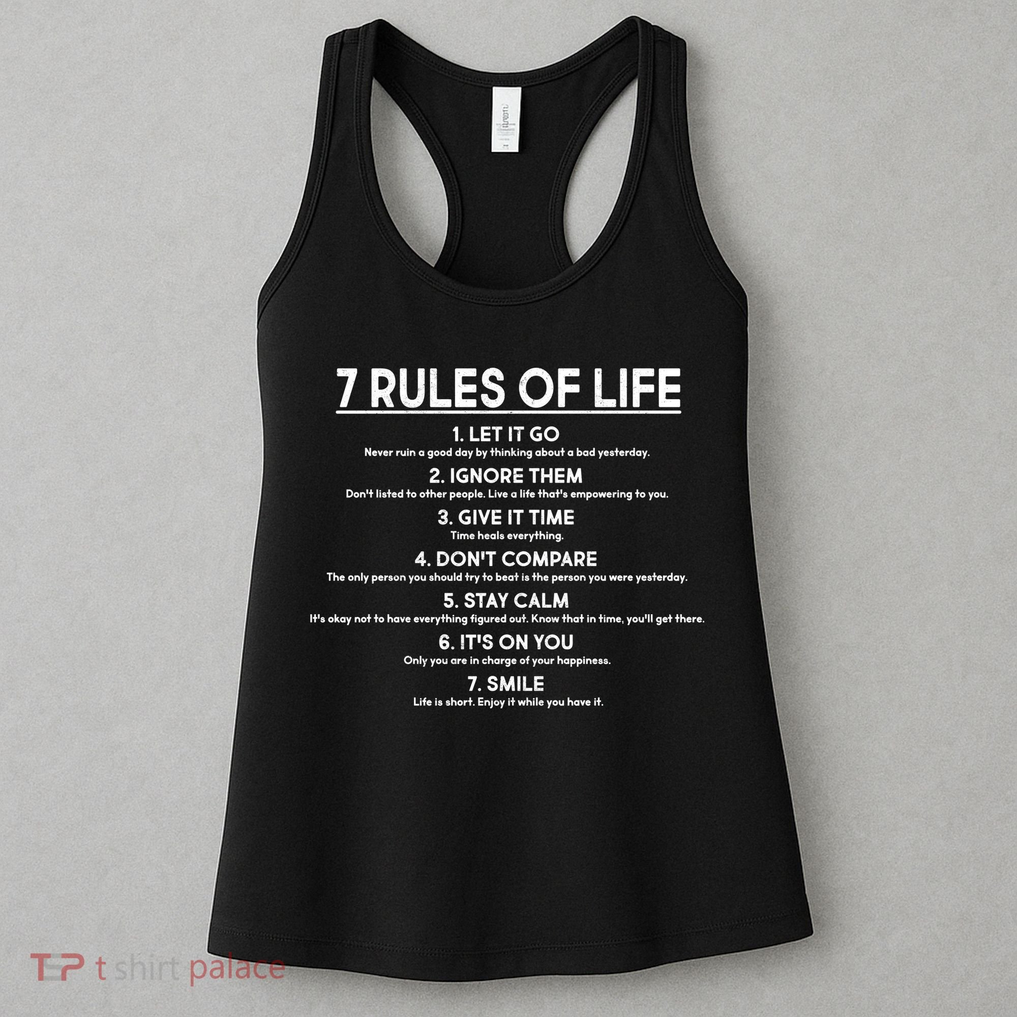 Motivational 7 Rules Of Life  Women's Tank Top