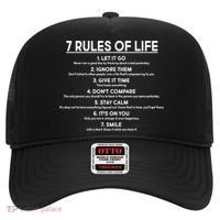 Motivational 7 Rules Of Life  Hat thumb 0