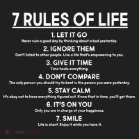 Motivational 7 Rules Of Life  Hat thumb 2