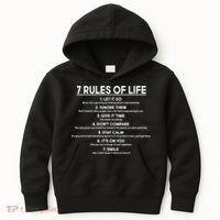 Motivational 7 Rules Of Life  Kids Hoodie thumb 0