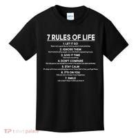 Motivational 7 Rules Of Life  Kids T-Shirt thumb 0