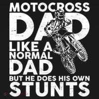 Motocross Dad Like A Normal Dad But He Does His Owns Stuns Bucket Hat thumb 4