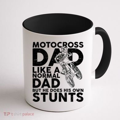 Motocross Dad Like A Normal Dad But He Does His Owns Stuns Coffee Mug back
