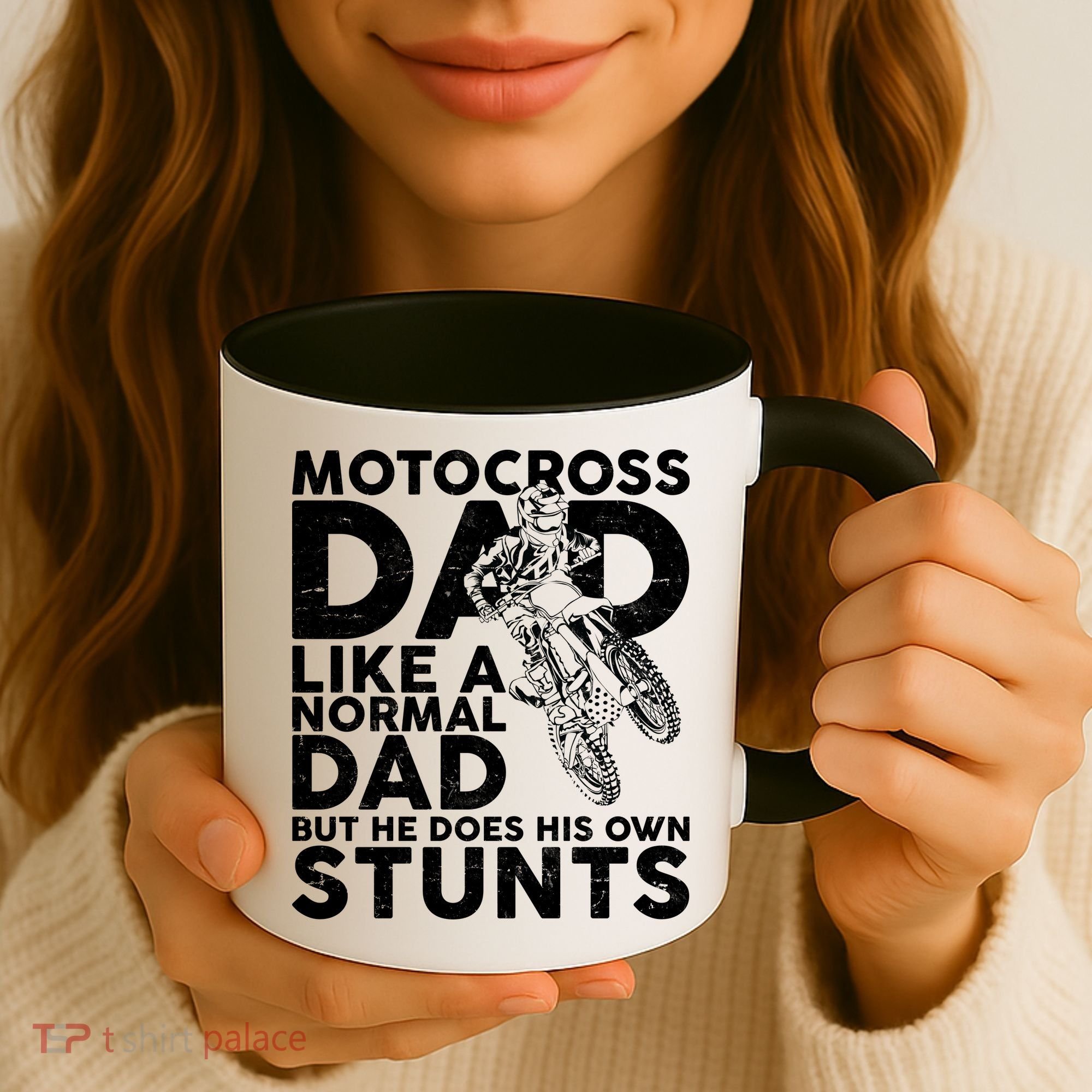 Motocross Dad Like A Normal Dad But He Does His Owns Stuns Coffee Mug