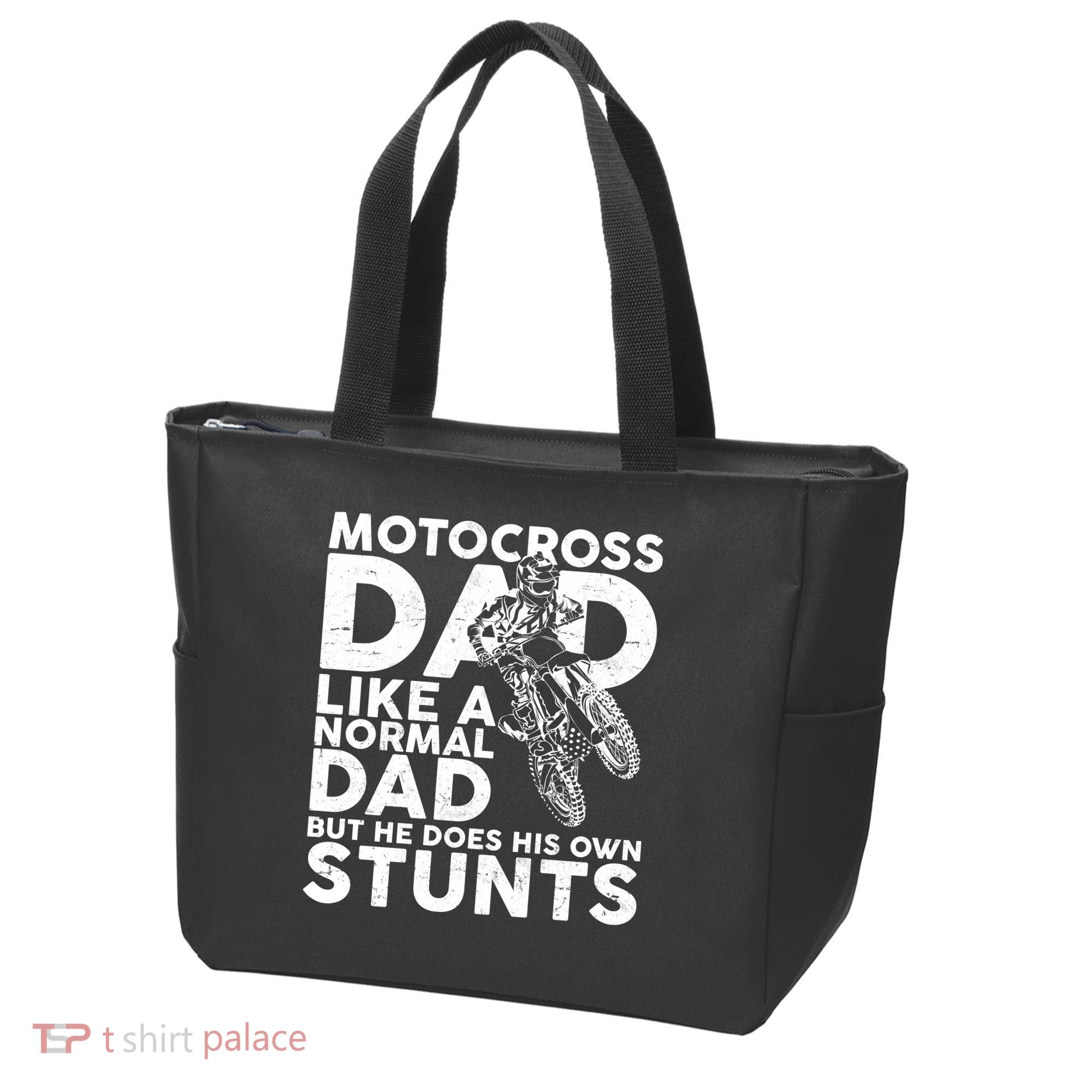 Motocross Dad Like A Normal Dad But He Does His Owns Stuns Tote Bag