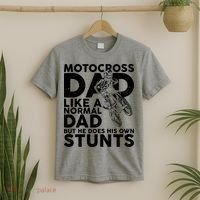Motocross Dad Like A Normal Dad But He Does His Owns Stuns T-Shirt thumb 2