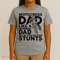Motocross Dad Like A Normal Dad But He Does His Owns Stuns T-Shirt thumb 4