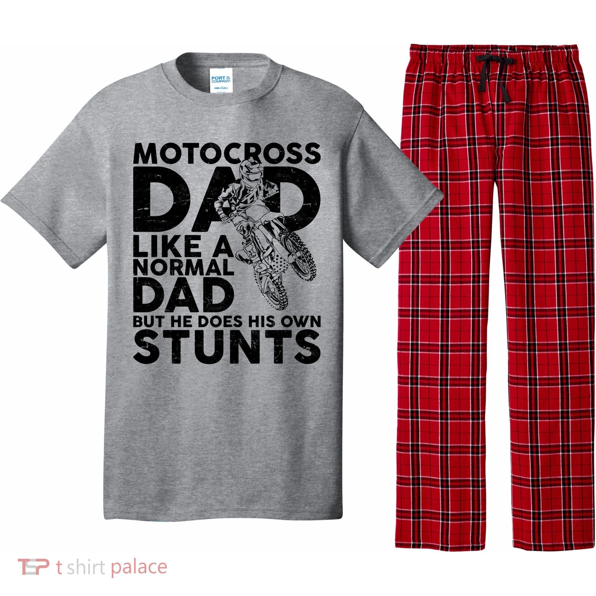 Motocross Dad Like A Normal Dad But He Does His Owns Stuns Pajama Set